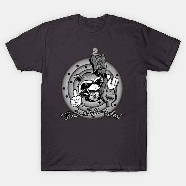 That's all, A-Holes! (Old Grey Cartoon Version) T-Shirt by demonigote